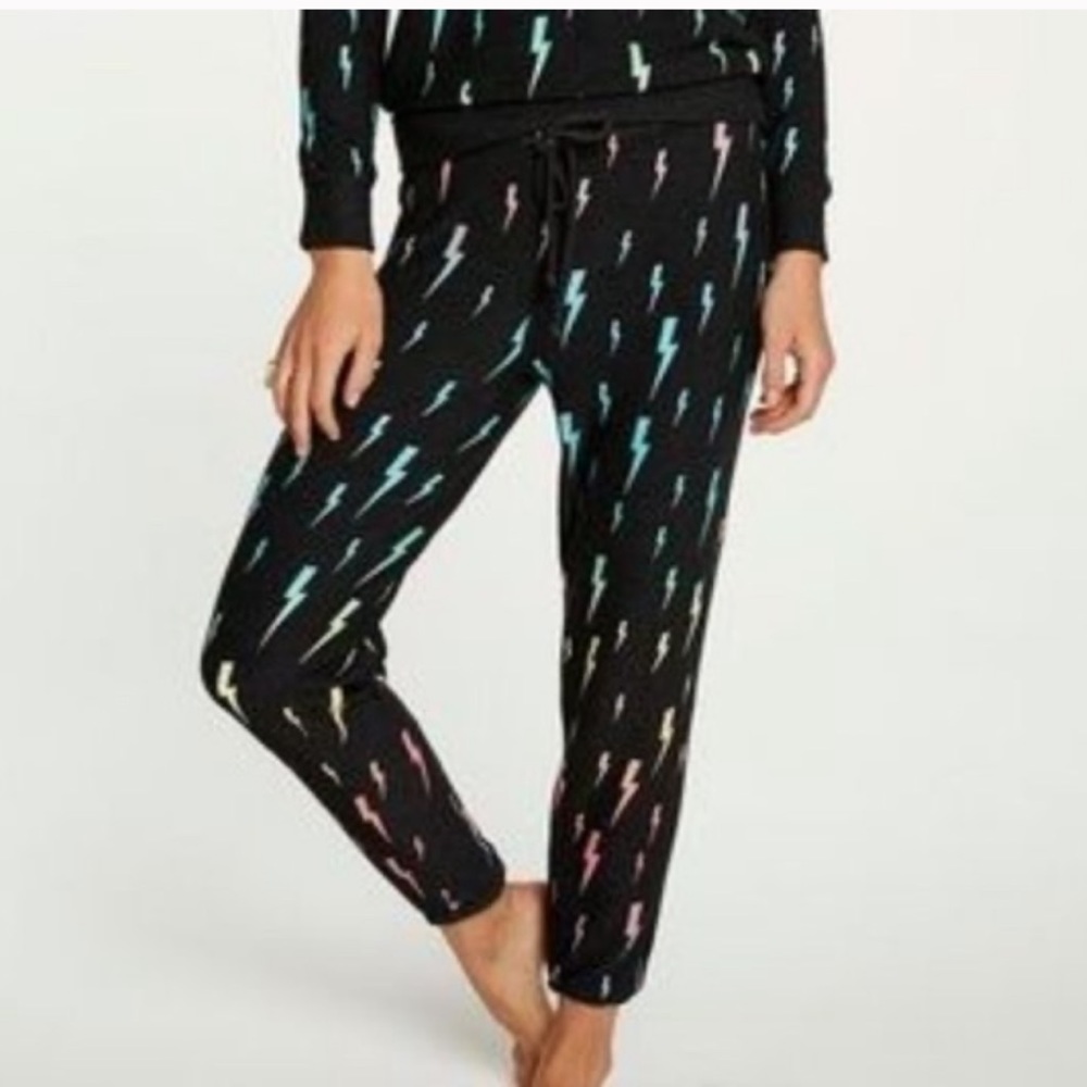NWT Chaser Ombré Bolt Cozy Knit Pants, Small - Picture 2 of 7